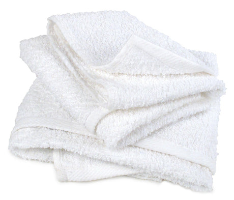 Buffalo Industries - Buffalo Large Terry Hemmed Half Towel Rags - 24" x 24" - 50 lb. Box - 10821