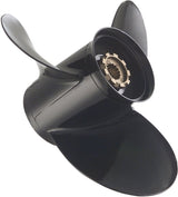 Mercury - Black Max Aluminum Propeller - 3-Blade - 9.9 HP Bigfoot / Command Thrust FourStroke (2005 and newer), 9.9 HP Pro Kicker (all years), 15 - 20 HP FourStroke (2008 and newer) - 9.5 Dia. - 8 Pitch - 48-897618A10