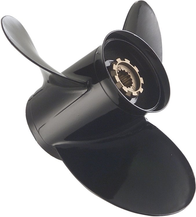 Mercury - Black Max Aluminum Propeller - 3-Blade - 90 - 115 HP Command Thrust FourStroke (all years), 135 - 300 HP TwoStroke / FourStroke (all years), Alpha and Bravo Stemdrives - 16 Dia. - 11 Pitch - 48-78112CP1