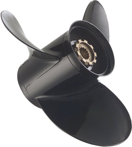 Mercury - Black Max Aluminum Propeller - 3-Blade - 90 - 115 HP Command Thrust FourStroke (all years), 135 - 300 HP TwoStroke / FourStroke (all years), Alpha and Bravo Stemdrives - 14.5 Dia. - 19 Pitch - 48-832830A45