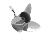Mercury - Bravo I Lab Finished Racing Propeller - 4-Blade - 250 to 400 HP and 450R HD Gear Case Only - Sterndrive Up to 600 HP Four Stroke Outboard - 15.25 Dia. - 32 Pitch -48-831919L65