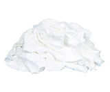 Buffalo Industries - Buffalo Recycled White T-Shirt Rags - 50 Pound Box - 10525