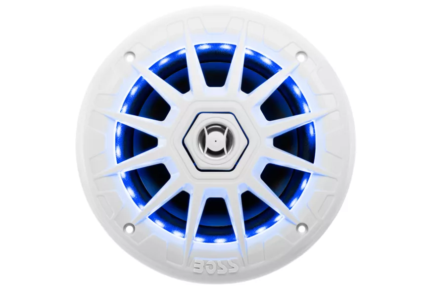 Boss Audio - MRGB55B 5.25" Marine Speakers with RGB Lighting - White - MRGB55W