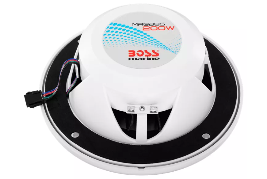 Boss Audio - MRGB55B 5.25" Marine Speakers with RGB Lighting - White - MRGB55W