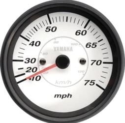 Yamaha - Pro series II Speedometer 0-75 MPH - White Face - 6Y7-83510-10-00