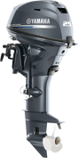 Yamaha T25LWTC Outboard -20-Inch Shaft | Tiller Handle | Electric & Manual Start | Power Trim & Tilt | High Thrust | Gray | Manufacture Year 2021