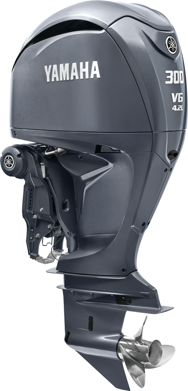 Yamaha LF300XSB Outboard - 25-Inch Shaft | Counter Rotation | Digital Electronic Control (DEC) | Electric Start | Power Trim & Tilt | EFI with Variable Camshaft Timing | Gray