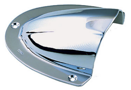 Perko - Clam Shell Ventilator - Chrome Plated Brass - 4" x 3-3/4" - 0339DP0CHR