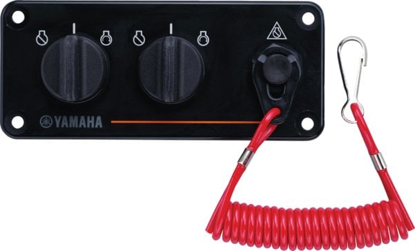 Yamaha - Command Link Twin Engine Switch Panel, part of the PartsVu Yamaha outboard gauges & gauge kit collection