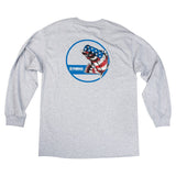 Men's Yamaha Pro Fishing Patriotic Bass Long Sleeve Tee - Large