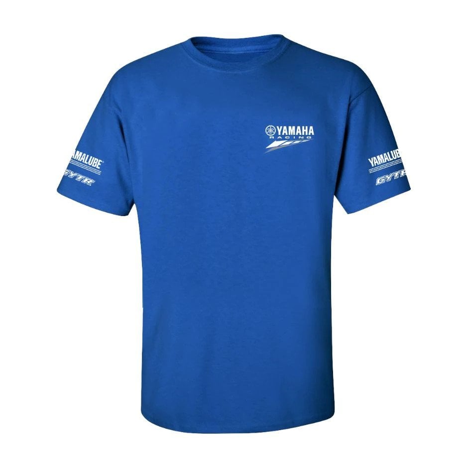 Yamaha Men's Racing Blue Tee - Blue/White - S