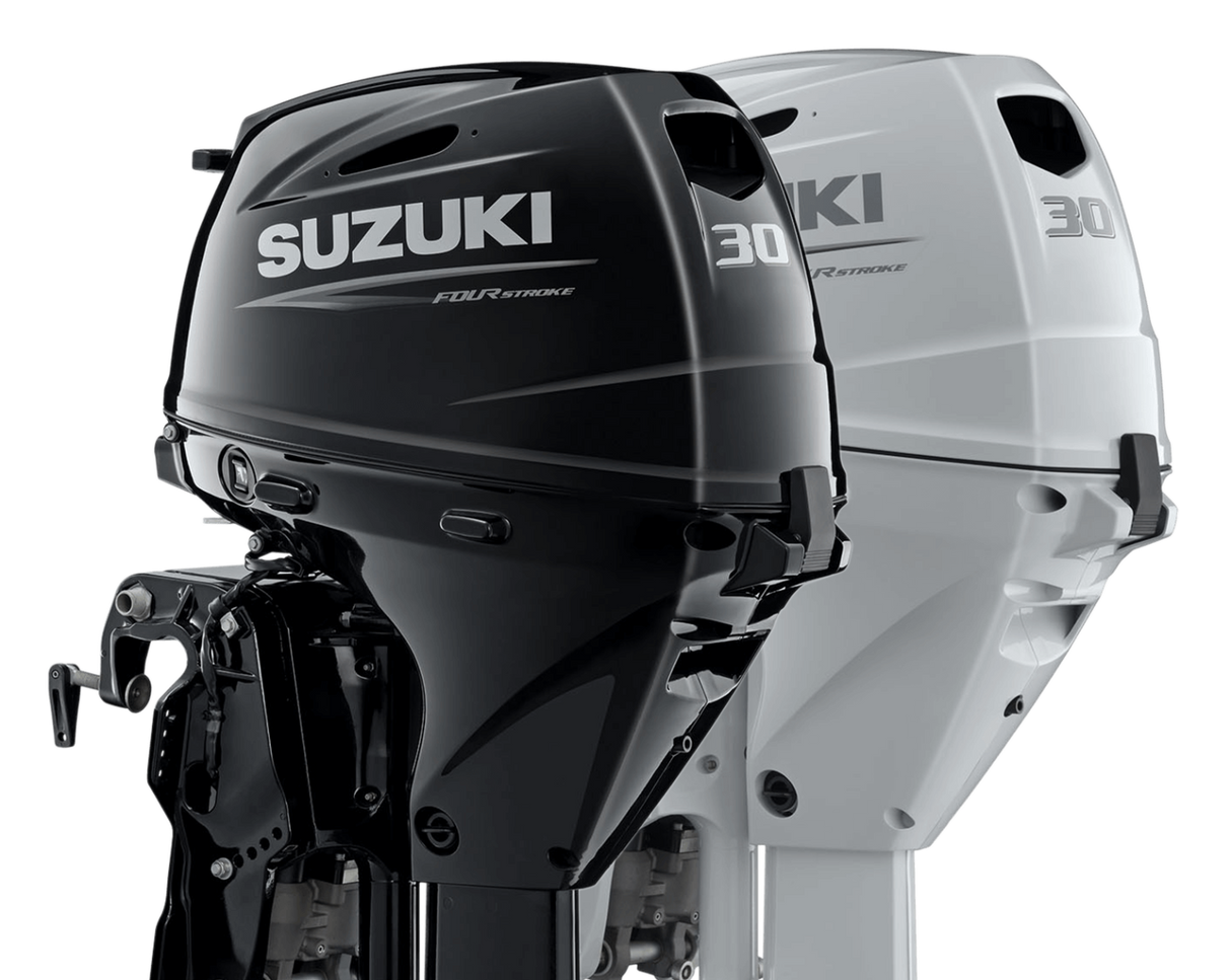 Suzuki Portable Outboard DF30ATHLW5 - 30 HP - 20" Shaft - Tiller Hande - Power Trim/Tilt - White