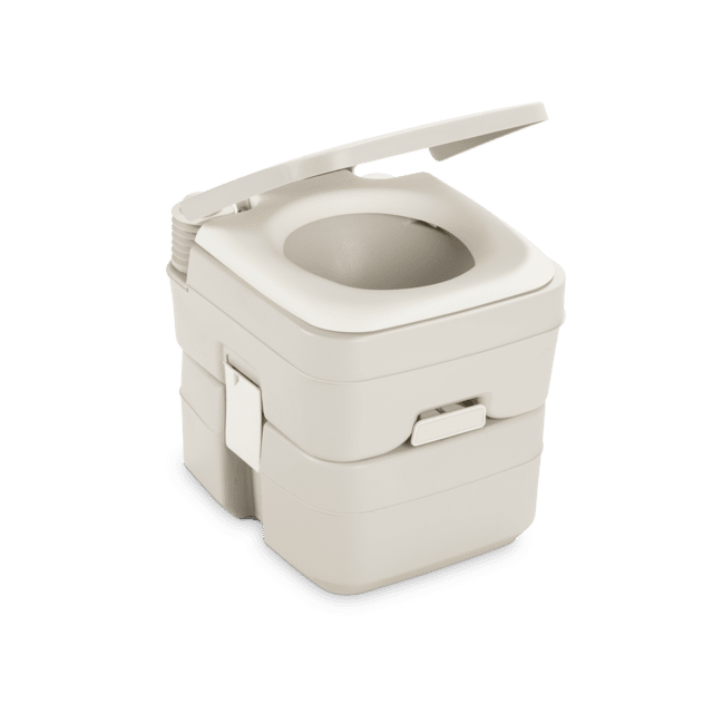 Dometic - 965 MSD Portable Toilet with Mounting Brackets - 5 Gallon - Parchment - 311196502