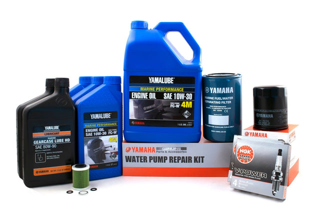 Yamaha F350 100 Hour Service Maintenance Kit w/ Cooling - Yamalube 10W-30 