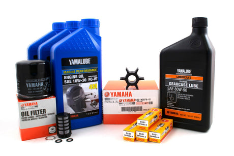 Yamaha F40 100 Hour Service Maintenance Kit w/ Cooling Yamalube 10W-30 - 1999