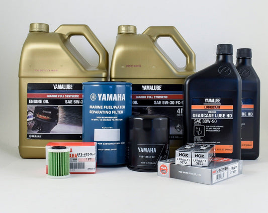 Yamaha VF200 VF225 VF250 SHO 100 Hour Service Maintenance Kit - Yamalube 5W-30 - All Models