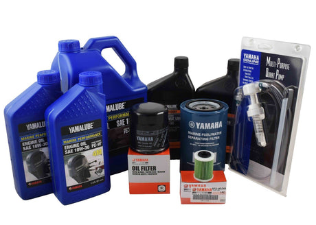 Yamaha F250 3.3L V6 20 Hour Service Maintenance Kit - Yamalube 10W-30 - 2006-Current