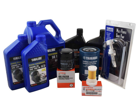 Yamaha F250 3.3L V6 20 Hour Service Maintenance Kit - Yamalube 10W-30 - 2005