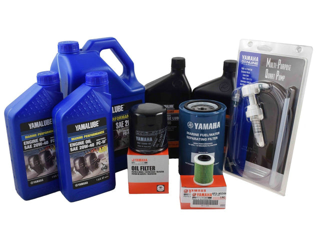 Yamaha F250 3.3L V6 20 Hour Service Maintenance Kit - Yamalube 20W-40 - 2006-Current