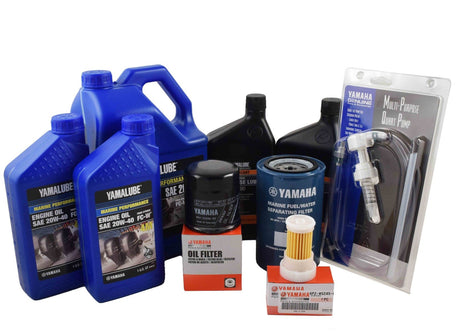 Yamaha F250 3.3L V6 20 Hour Service Maintenance Kit - Yamalube 20W-40 - 2005