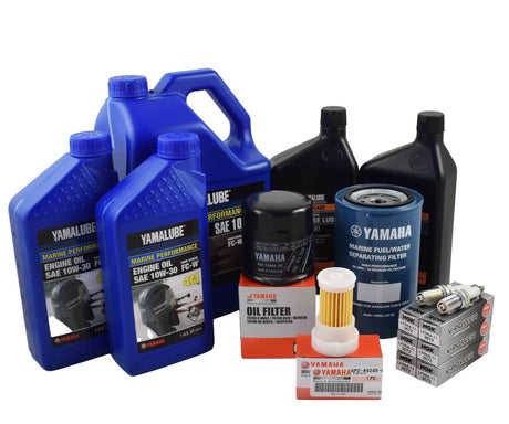 Yamaha F250 3.3L V6 100 Hour Service Maintenance Kit - Yamalube 10W-30 - 2005