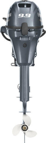 Yamaha F9.9SMHB Outboard - 15-Inch Shaft | Tiller Handle | Manual Start | Manual Tilt | Gray