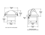 Ritchie - SuperSport Compass - Flush Mount - Black - SS-2000