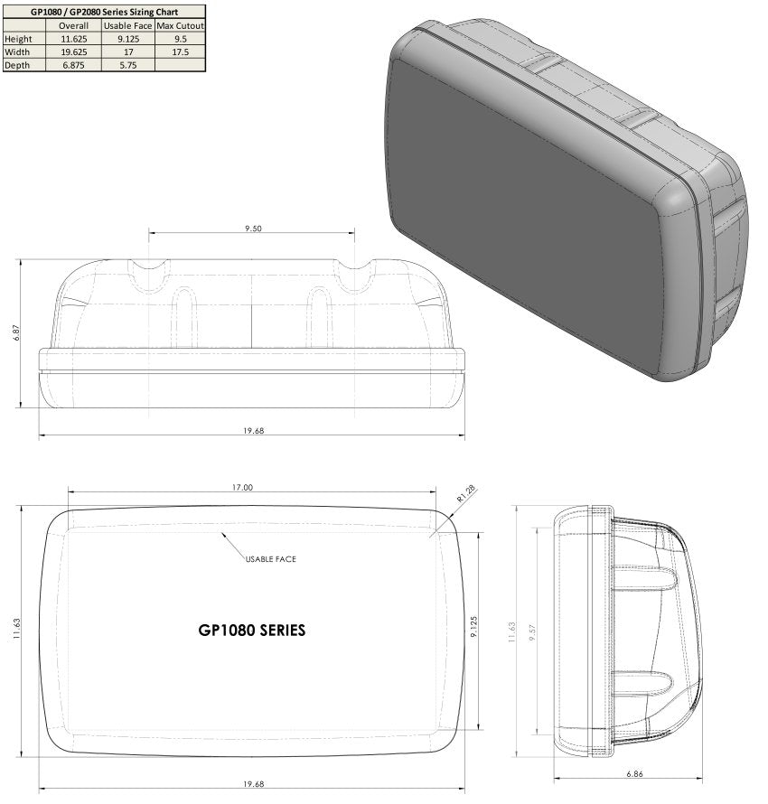 NavPod - SailPod Precut f/Raymarine C90W/E90W & 2 ST60s f/5" Guard - GP1081