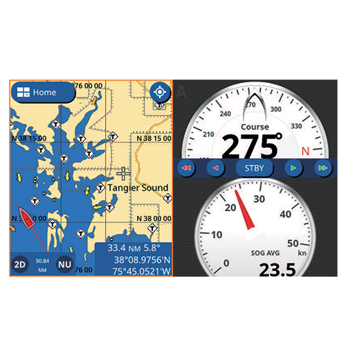 Furuno - 7" GPS/Chartplotter/Fishfinder 50/200, 600W, 1kW, Single Channel  CHIRP - GP1871F