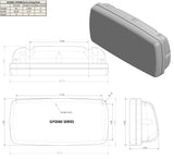 NavPod - SystemPod Pre-Cut f/Simrad NSS8 or B&G Zeus Touch 8 & 2 Instruments f/12" Wide Guard - GP2040-08