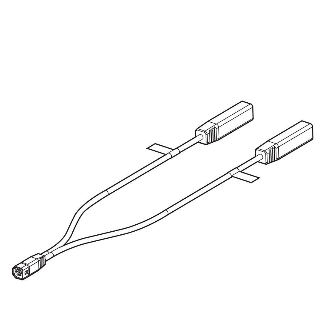 Humminbird - 9 M SIDB Y 9-Pin Side Imaging Dual Beam Splitter Cable - 720101-1