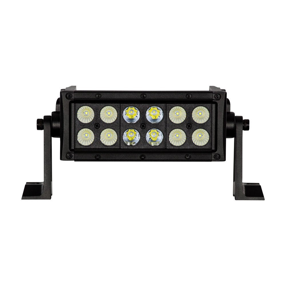 HEISE - Dual Row Blackout LED Light Bar - 8" - HE-BDR8