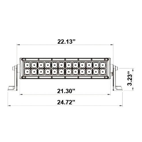 HEISE - Dual Row LED Light Bar - 22" - HE-DR22