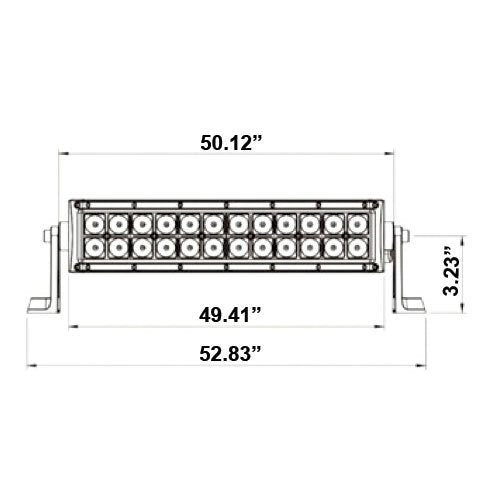 HEISE - Dual Row LED Light Bar - 50" - HE-DR50