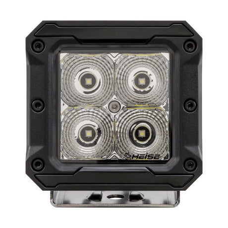 HEISE - High Output Flood Beam Cube Light 3" - 4 LED - 2-Pack with Harness - HE-HCL22PK