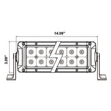 HEISE - Infinite Series RGB Light Bar - 14" - 24 LED - HE-INFIN14