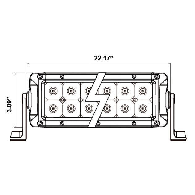 HEISE - Infinite Series RGB Light Bar - 22" - 24 LED - HE-INFIN22