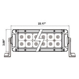 HEISE - Infinite Series RGB Light Bar - 22" - 24 LED - HE-INFIN22