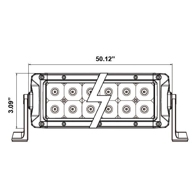 HEISE - Infinite Series RGB Light Bar - 50" - 24 LED - HE-INFIN50