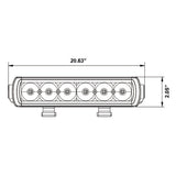 HEISE - Single Row Slimline LED Light Bar - 20-1/4" - HE-SL2014