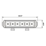 HEISE - Single Row Slimline LED Light Bar - 39-1/4" - HE-SL3912