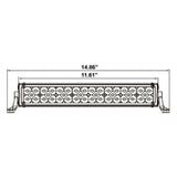 HEISE - Triple Row LED Light Bar - 10" - HE-TR10