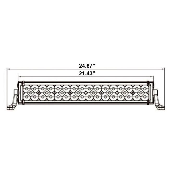 HEISE - Triple Row LED Light Bar - 20" - HE-TR20