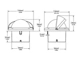 Ritchie - Helmsman Combidial Compass - Flush Mount - Black - HF-743
