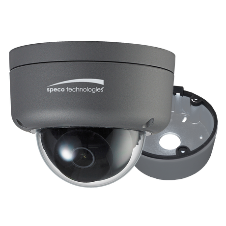 Speco - 2MP Ultra Intensifier HD-TVI Dome Camera 3.6mm Lens - Dark Grey Housing w/Included Junction Box - HID8