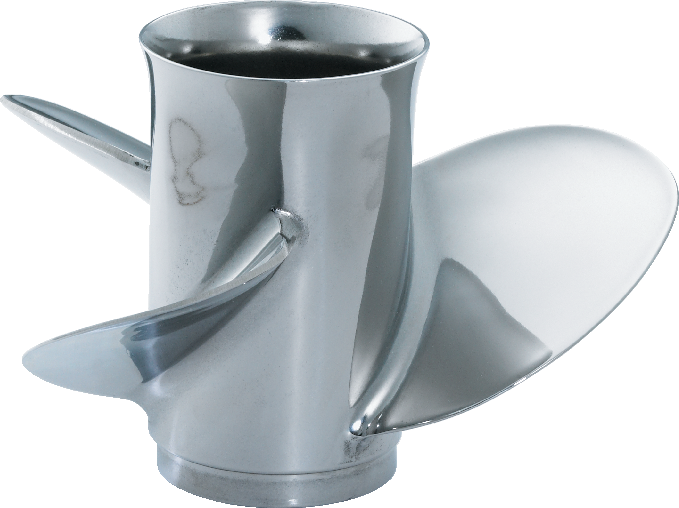 Yamaha - G Series Turbo Hotshot for Johnson, Evinrude Propeller - 3 Blade - 11-3/4" x 13 Pitch - RH Rotation - MAR-11713-HR-C0