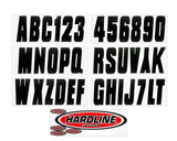 Hardline Products - 3" Boat Lettering Registration Kit for Inflatable's - INFBLK350