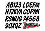 Hardline Products - 3" Boat Lettering Registration Kit - Series 400 - Black - BLK400EC