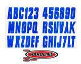 Hardline Products - 3" Boat Lettering Registration Kit - Series 350 - Blue - BLU350EC