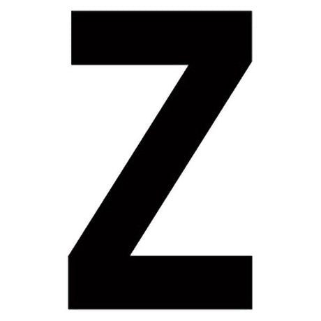 Hardline Products - 3" Gothic Letters - Black - "Z" - 10 Pack - 17325